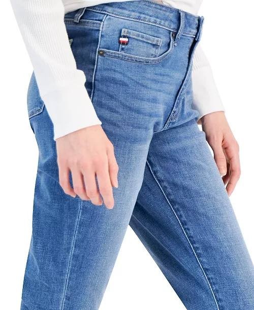 Tommy Hilfiger Tribeca TH Flex Skinny Cuff Jeans - Light Rinse, Size 12