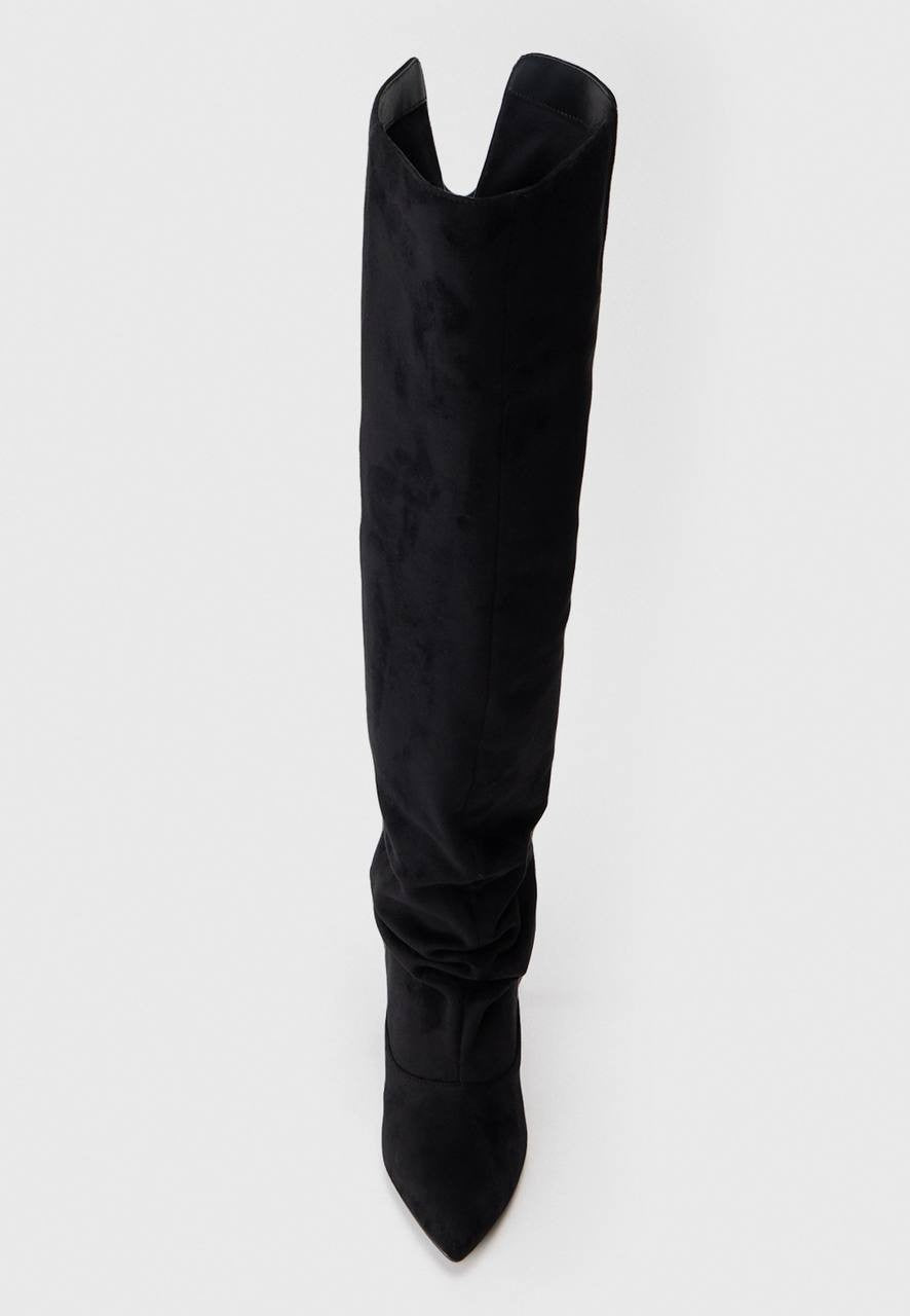 Madden Girl STASSI Over‑the‑Knee Boots Black Fabric Women’s 9 NWB