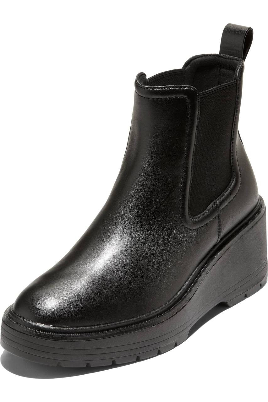 Cole  Haan  Zerogrand  Cityquest  Waterproof  Wedge  Boots  Black  7B  New  $225
