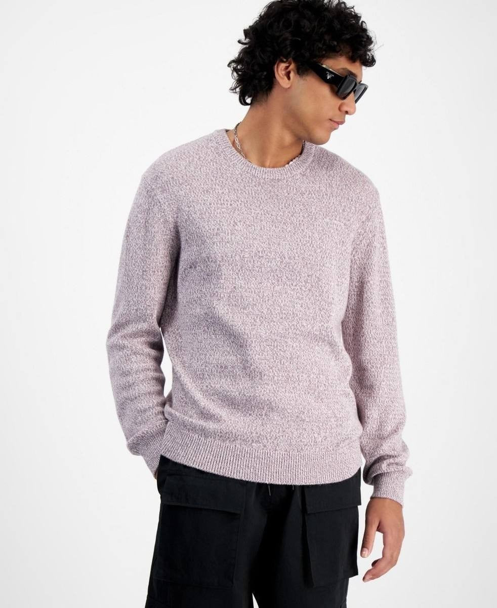Mode of One Men’s Regular‑Fit Marled‑Knit Sweater Soft Moon XL NWT $69.50