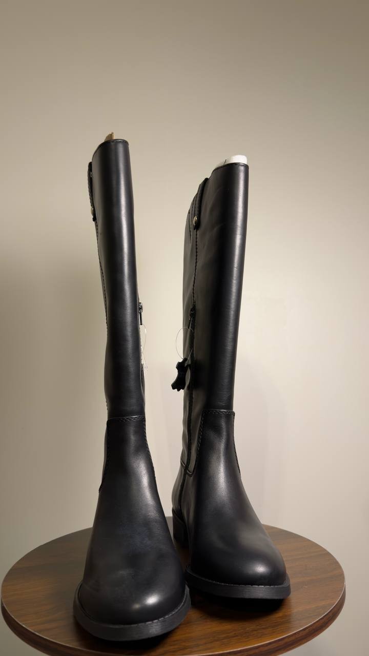 I.N.C.  Riding  Boots  Black  Leather  9W  XWC  New  $189.90