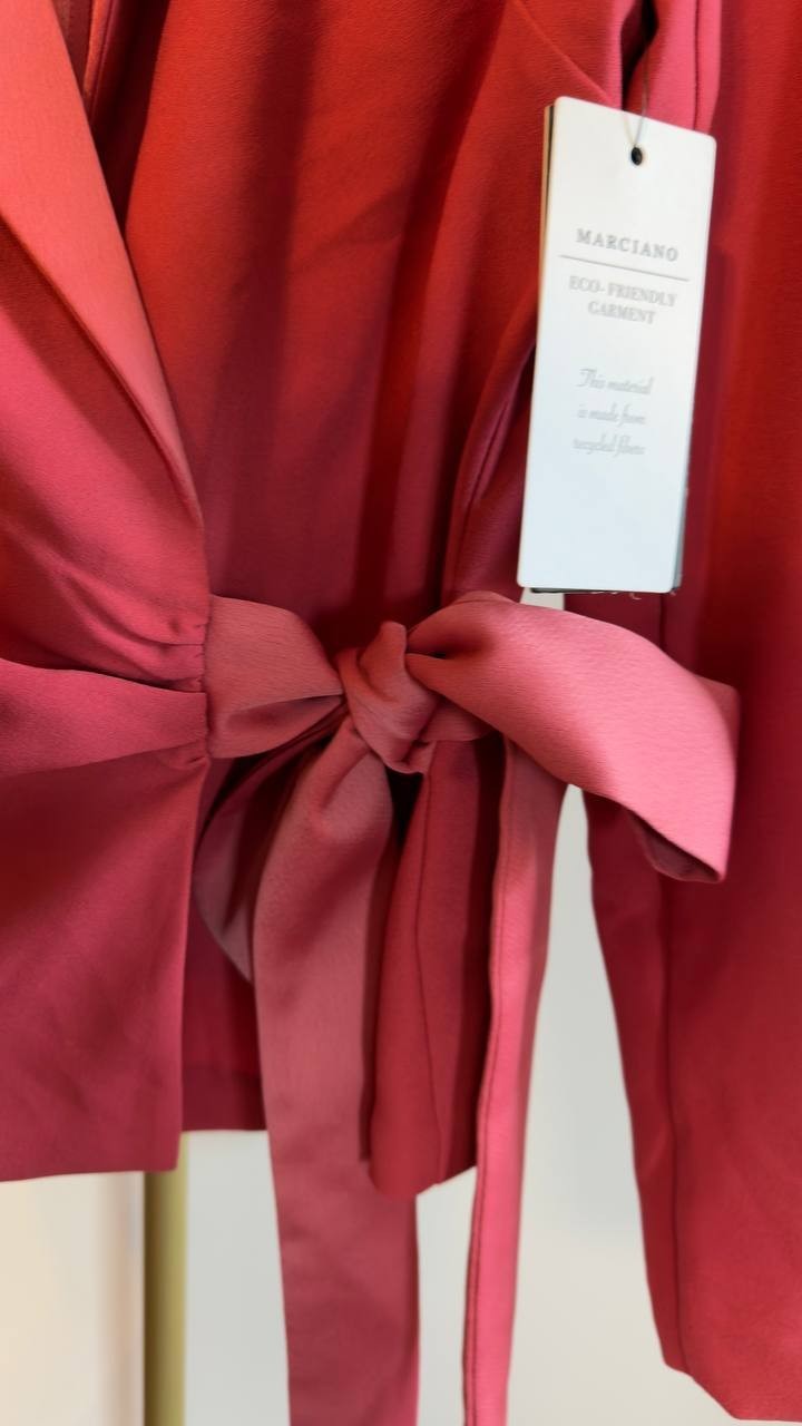 Marciano Eco Vittoria Wrap Blazer Flowering Peony 8 NWT $220