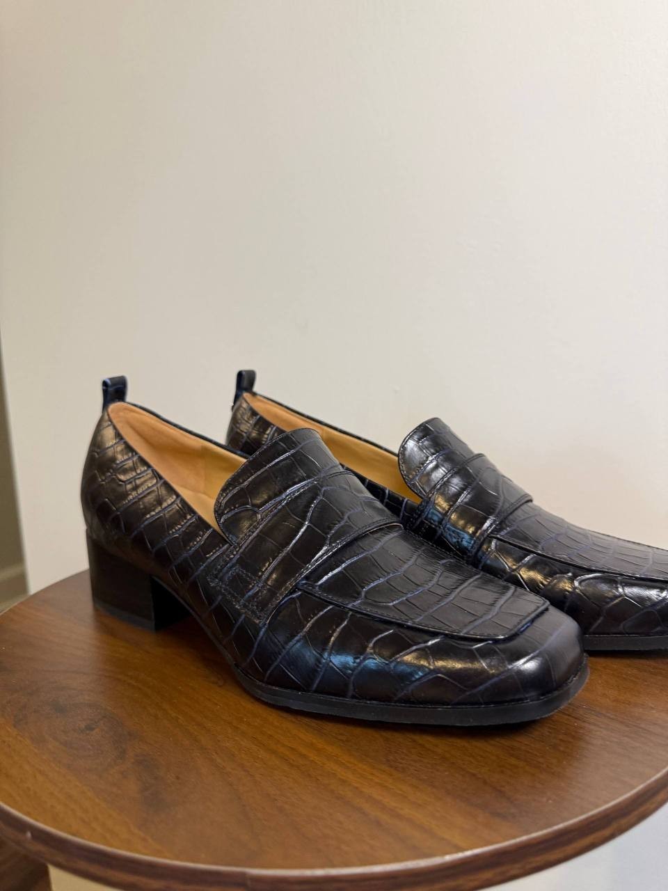 Easy Spirit Women’s Darlene EFlex Block Heel Loafers – Black – 8.5M – New in Box