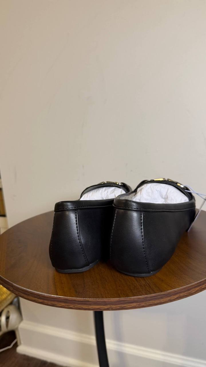 Aerosoles Black Faux Leather Loafers 9.5M NIB MSRP $69