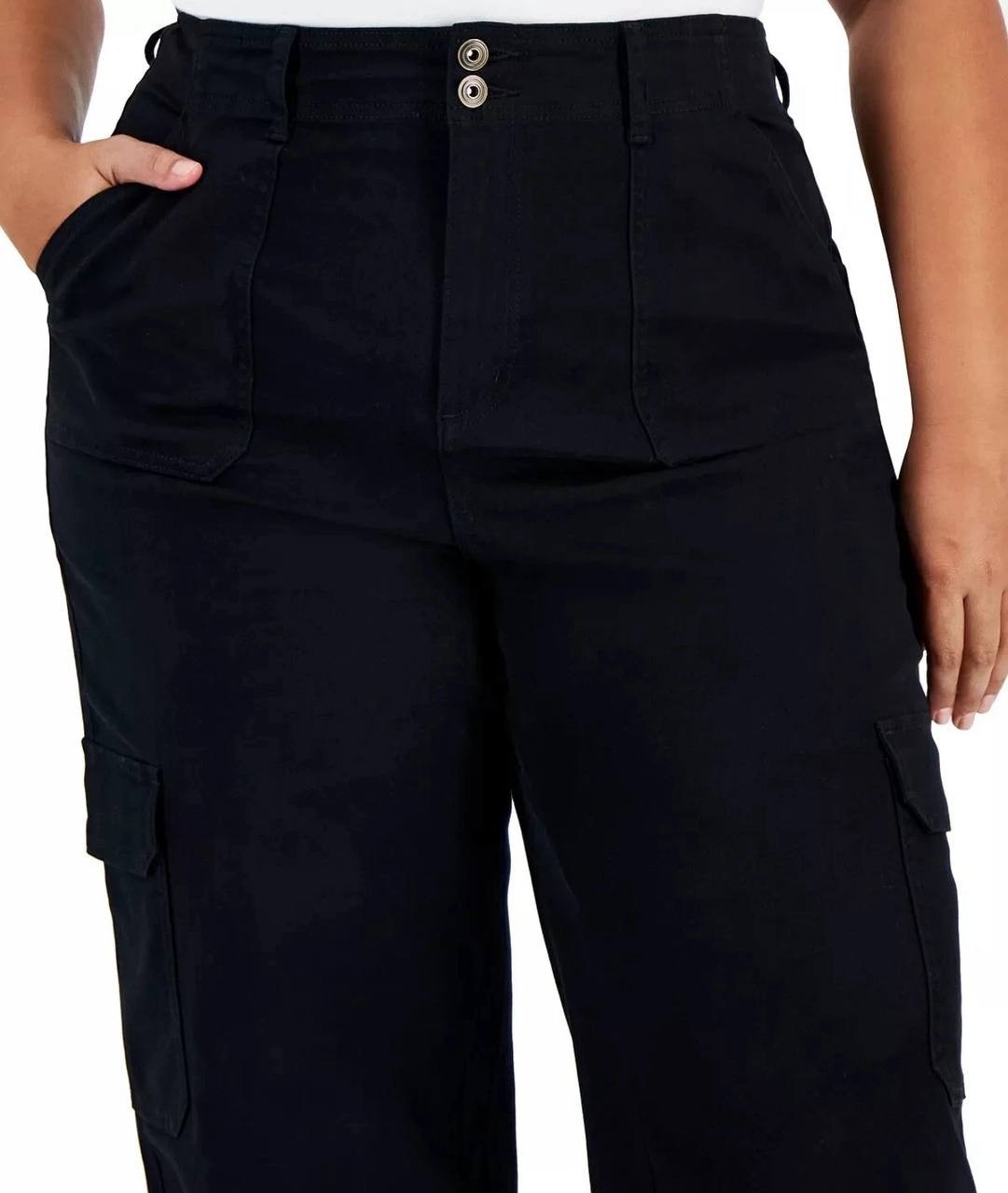 Celebrity Pink Eco-Friendly Jogger Pants Women Size 16 Black Relaxed Fit