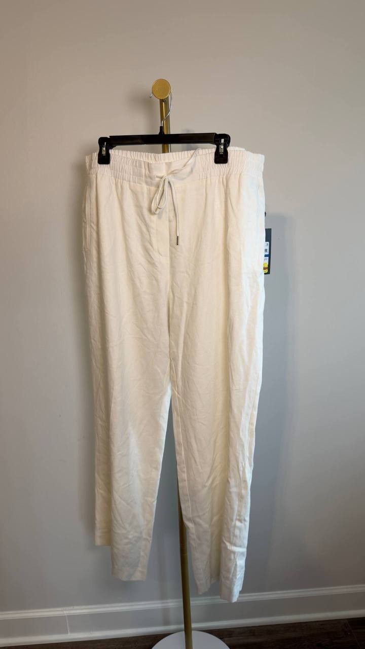 Jones New York Petite Wide Leg Pants NYC White XL NWT $89.50