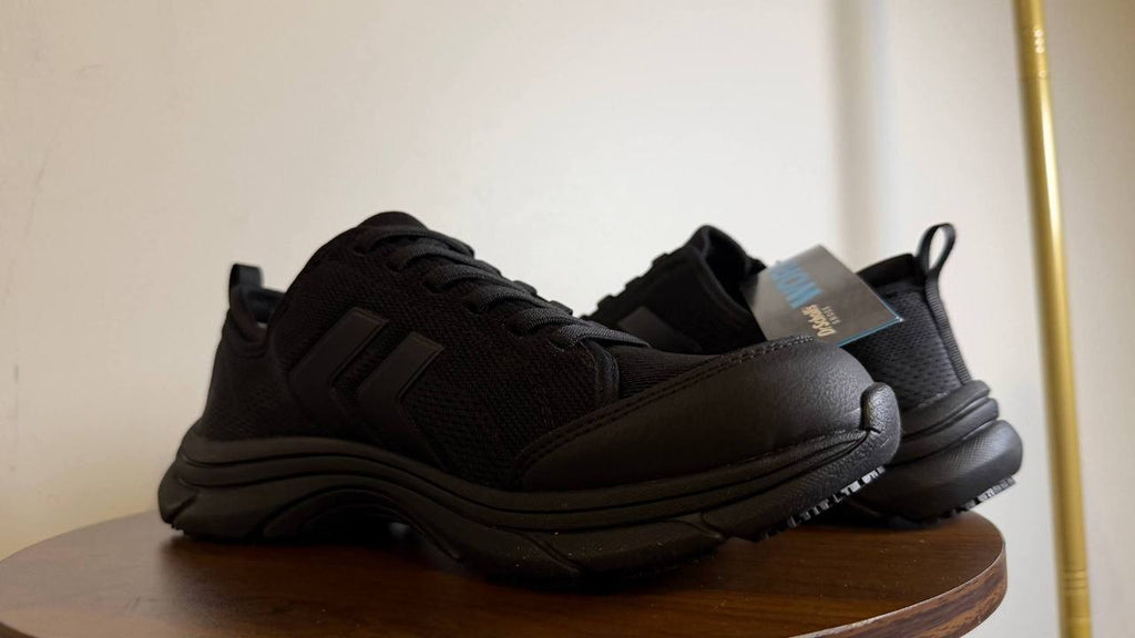 Dr. Scholl’s Black Textile Slip‑On Work Shoes 9M NIB $65