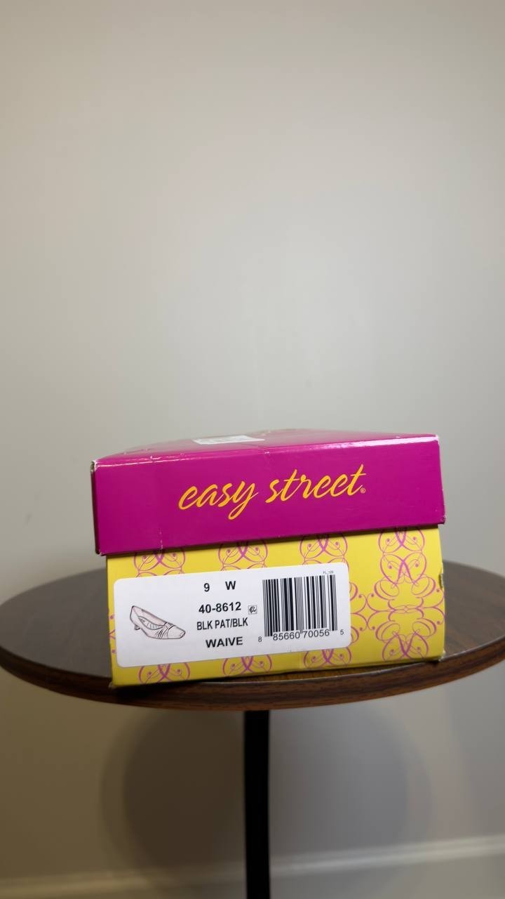 Easy Street Square Toe Pumps Black 9 W New $69.99
