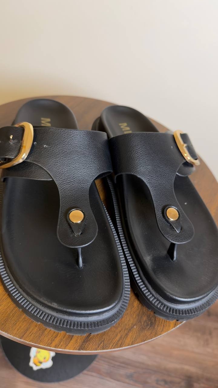 MIA  Geri  Slide  Sandals  Black  Synthetic  8.5M  New  With  Box  $60