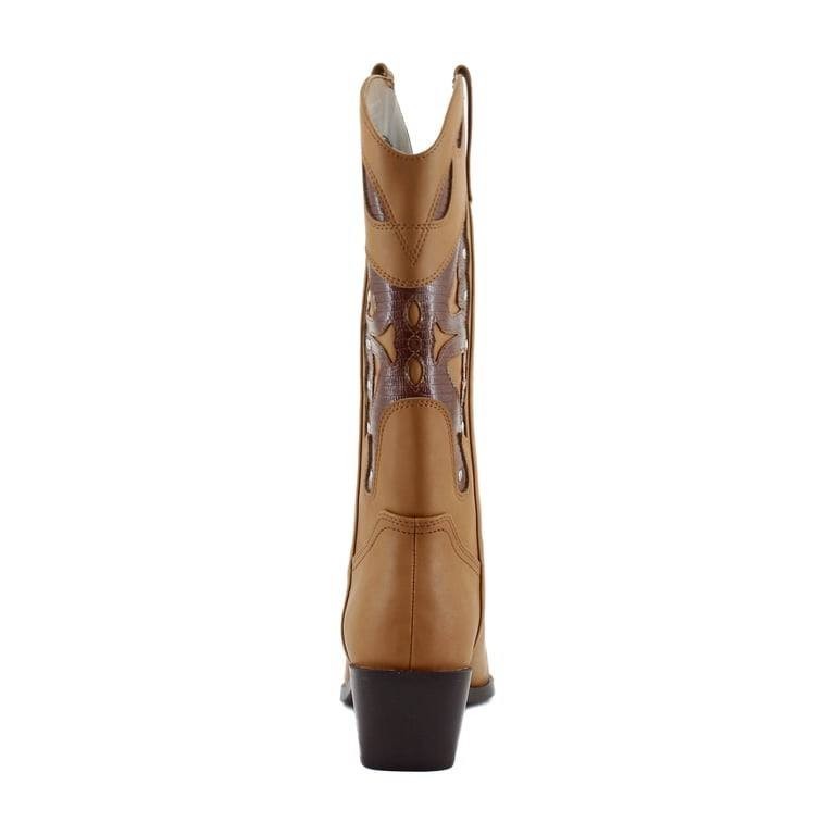 Madden Girl  Cowboy Boots  Natural Brown  7.5  New  $100