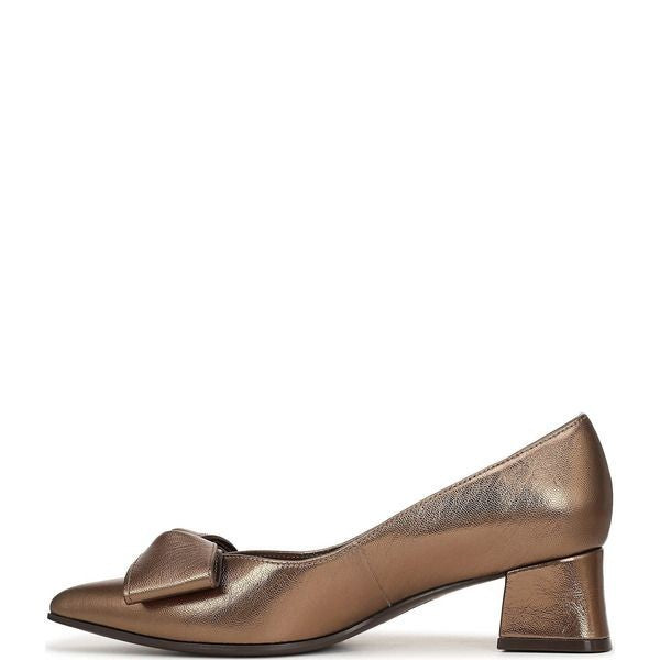 Naturalizer  Mavis  Pump  Old  Gold  Leather  9.5W  New  $160