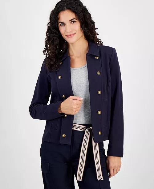 Nautica Open‑Front Captain’s Jacket Navy L NWT $99.50