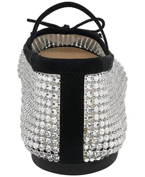 On 34th Farrahh Ballet Flats – Bling Chainmail – Size 7M – NIB