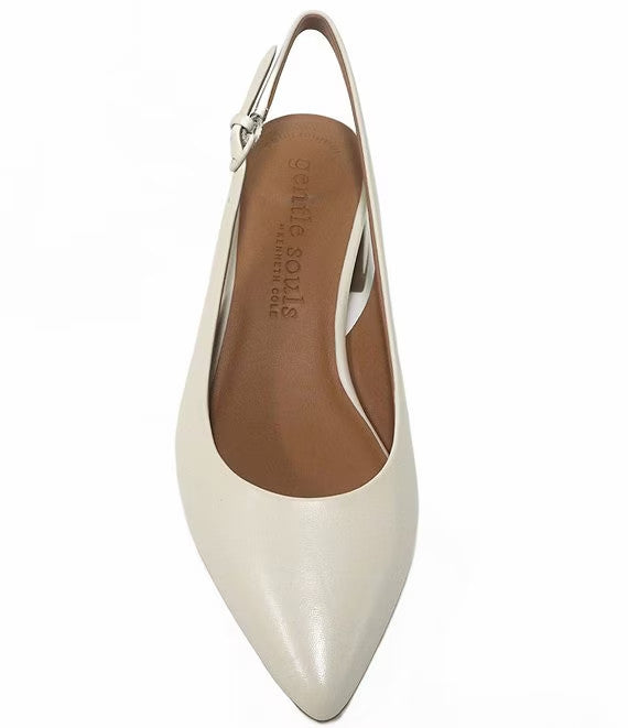 Gentle Souls Kenneth Cole Slingback Pumps Stone 8.5 M Pre-Owned $189.00