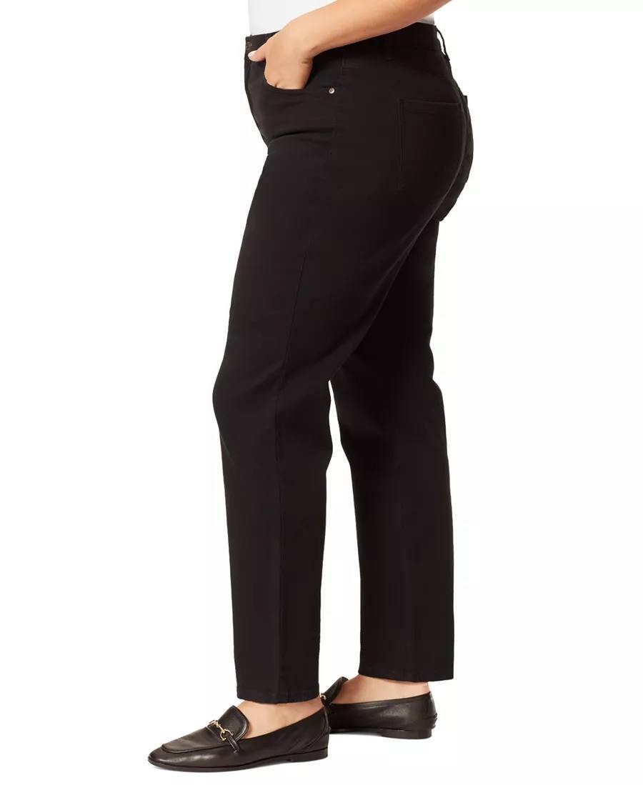 Gloria Vanderbilt Amanda Straight Jeans Black Size 24W NWT Classic Fit msrp$56