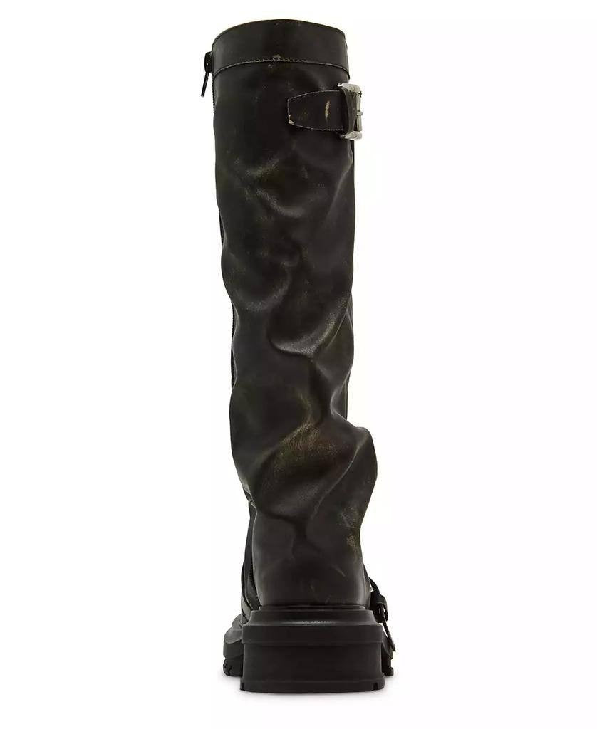Madden Girl Restore Slouchy Lug Sole Moto Boots 6 Man‑Made$115 NWT