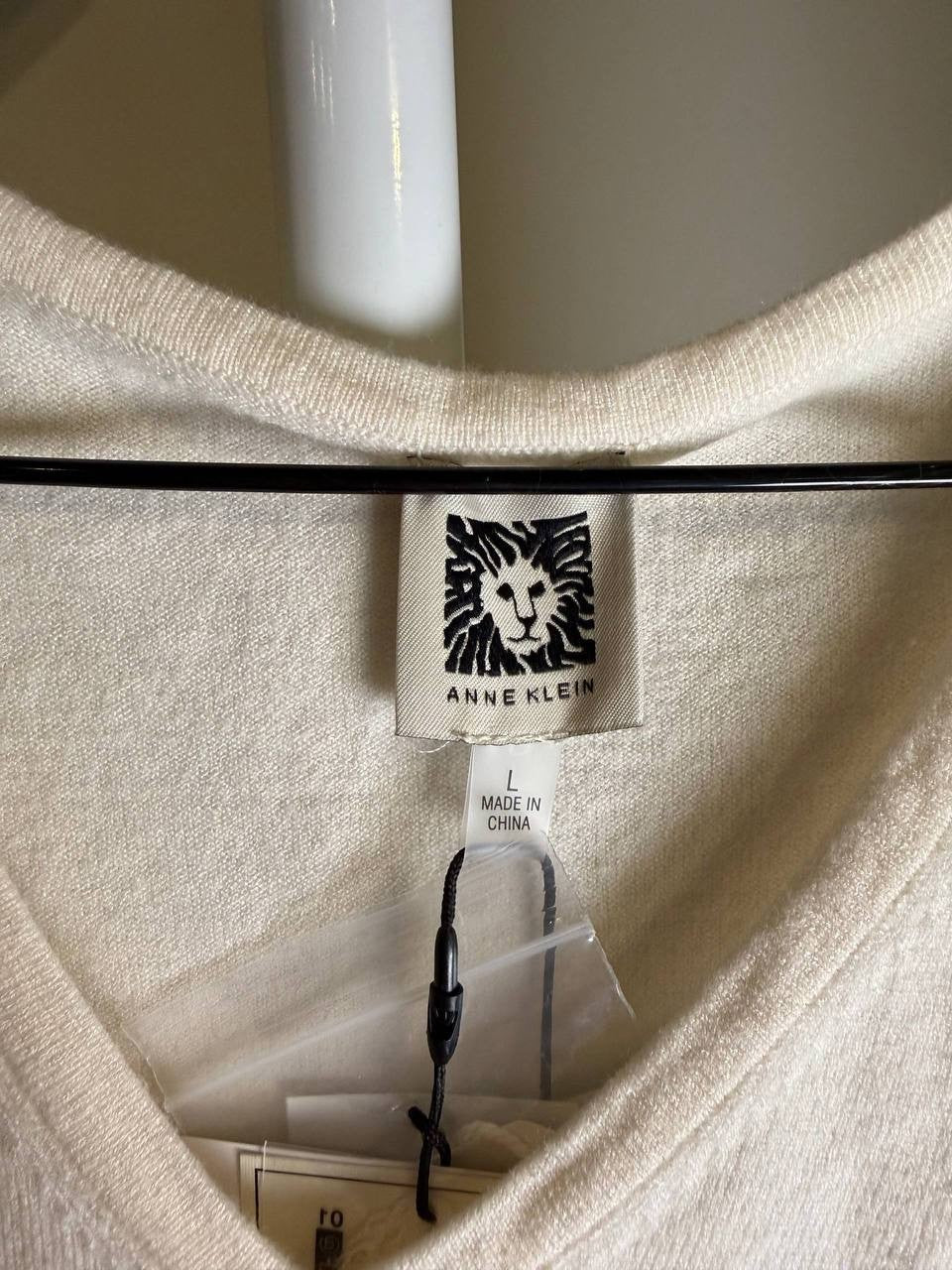 Anne Klein Embellished Sweater – L – White – NWT – $129