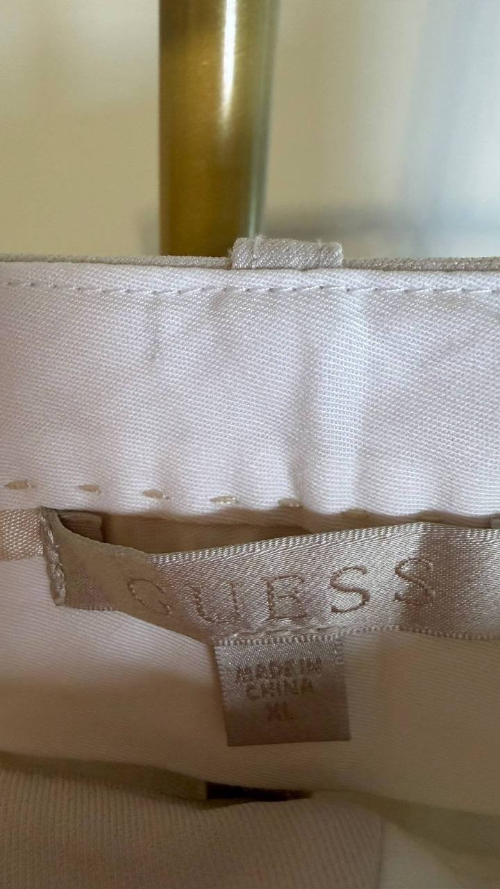 Guess Women’s Eco Matea Perfect Cargo Pants Beige XL $148 NWT