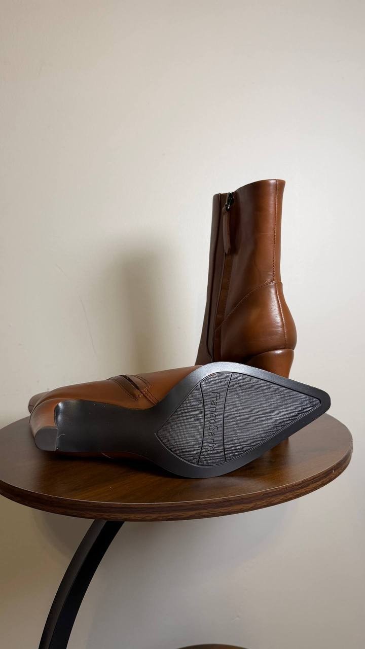 Franco Sarto Toe Dress Booties – Tobacco – Size 5M – MSRP $215