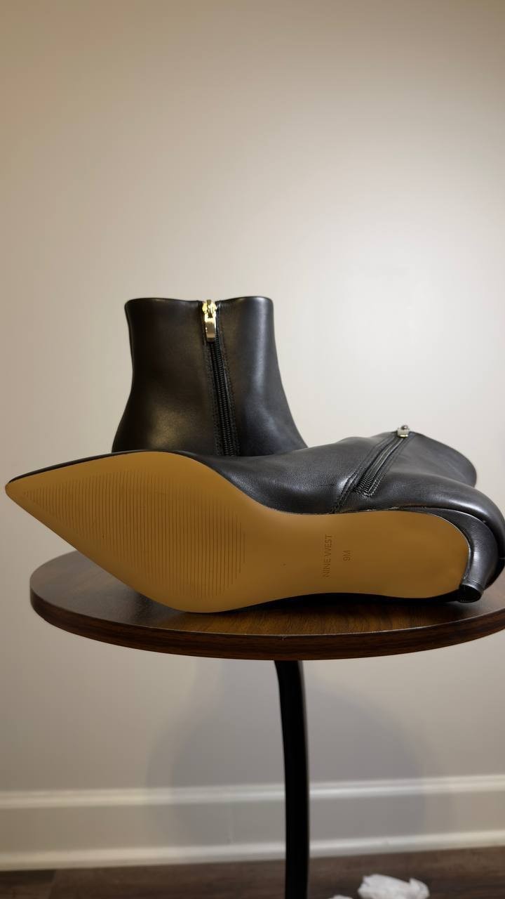 Nine West  Ankle Booties  Black  9M  New  $159