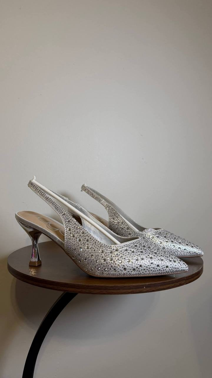 Sugar Silver Man‑Made Dress Pumps Women’s Size 9.5M – New in Box MSRP $69