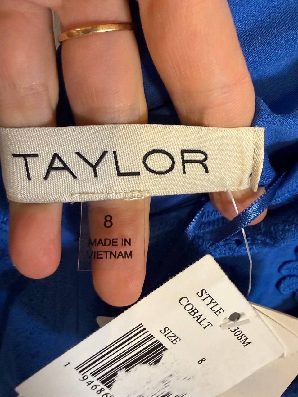 Taylor Floral Mini Dress – Blue-Size 8 – NWT