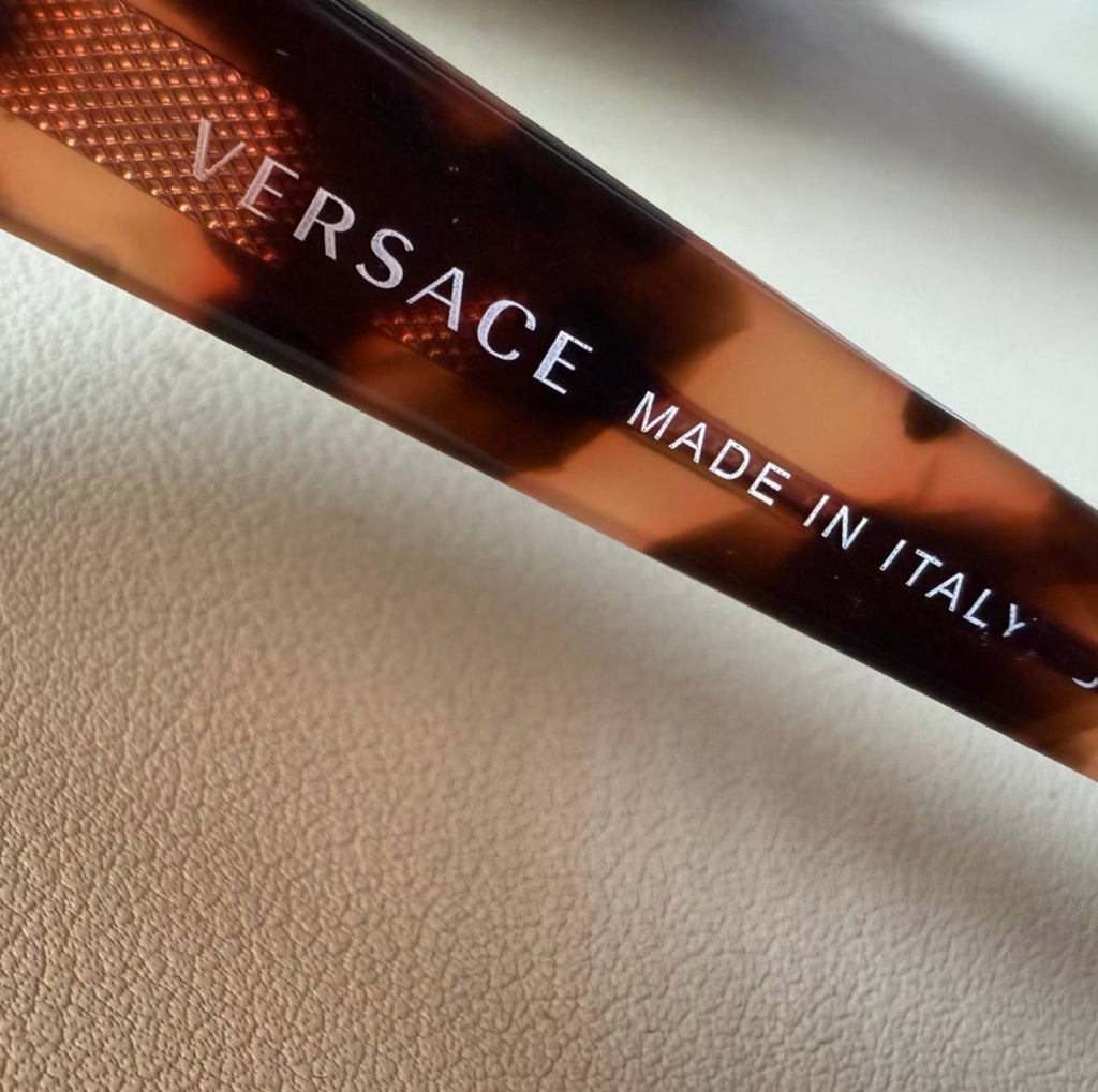 Versace 59 998/13 Tortoise Brown Sunglasses 57mm Italy w/ Case