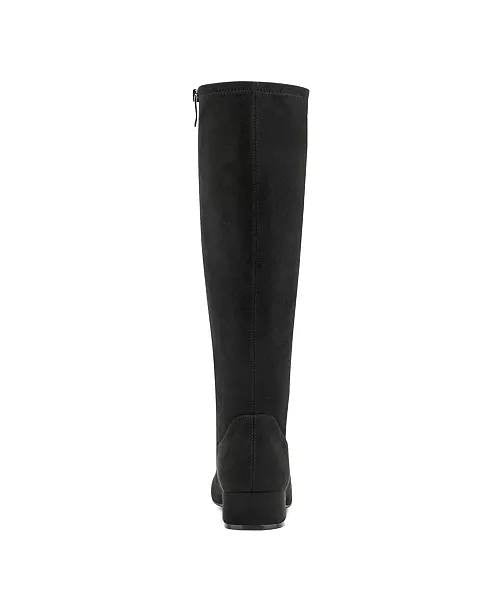 Easy Spirit Danilyn Women’s Tall Block Heel Boots Black 7M Textile $159 NWB