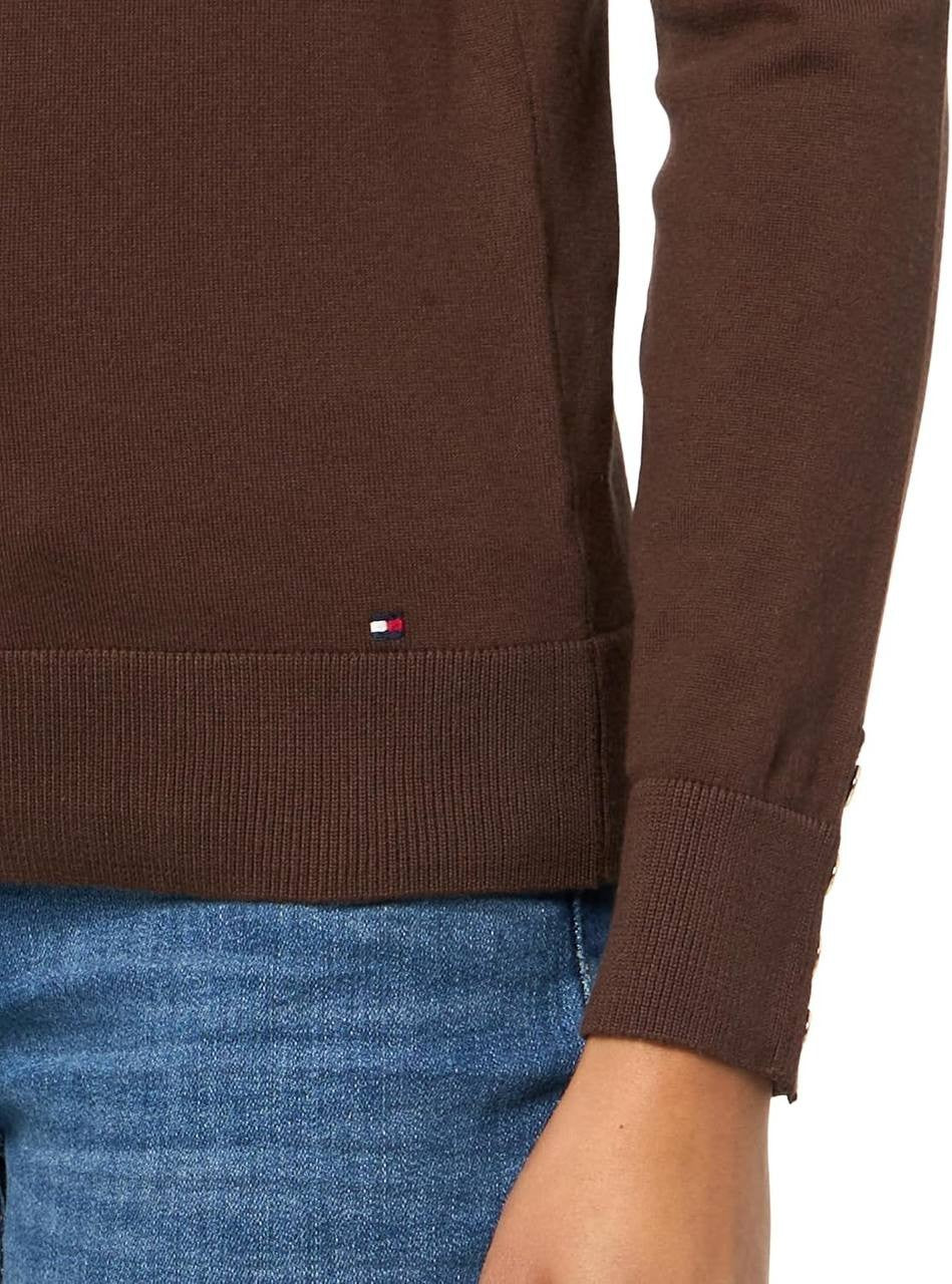 Tommy Hilfiger Cotton Lightweight Turtleneck Long Sleeve Top XL Chicory NWOT $69