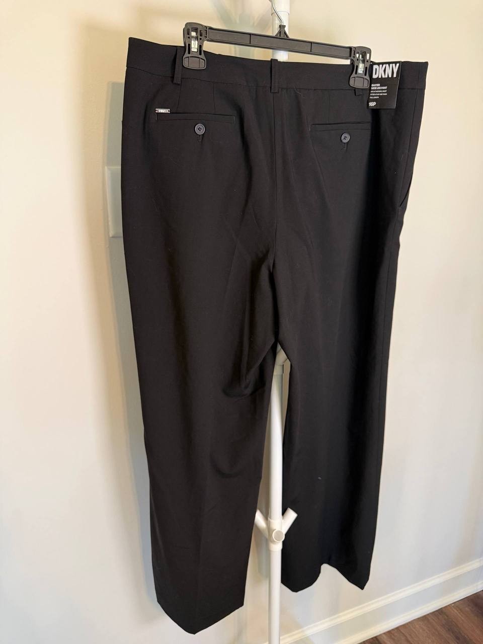 DKNY Women’s Wide‑Leg Pants – Black – Size 16P – NWT – $89