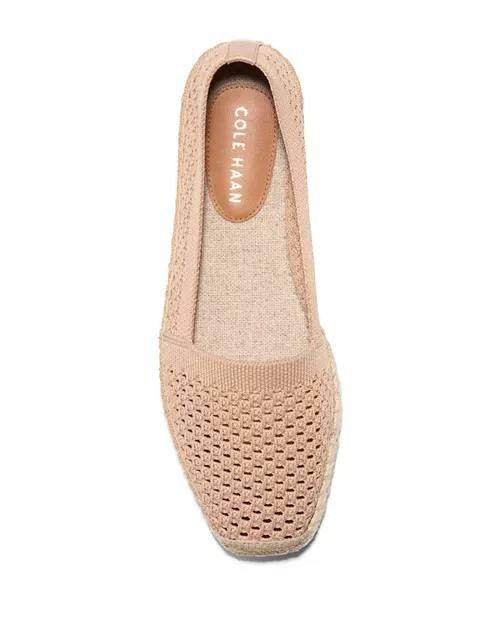 Cole Haan Keely Espadrille Flats–Soft Buff–Size 11B–Polyester/Leather–New in Box