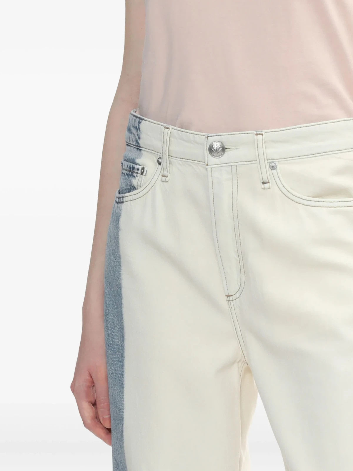 Rag & Bone Logan Two-Tone Wide Leg Jeans – Size 26 (Waist 27")