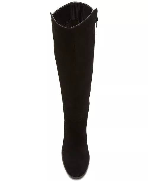 Lucky Brand Black Suede High Boots 8M NIB MSRP $189