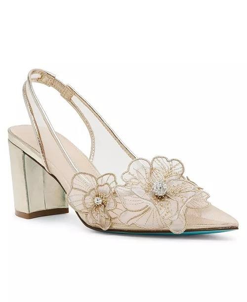 Betsey  Johnson  Petra   Gold  Mesh  6  New  in  Box  $129