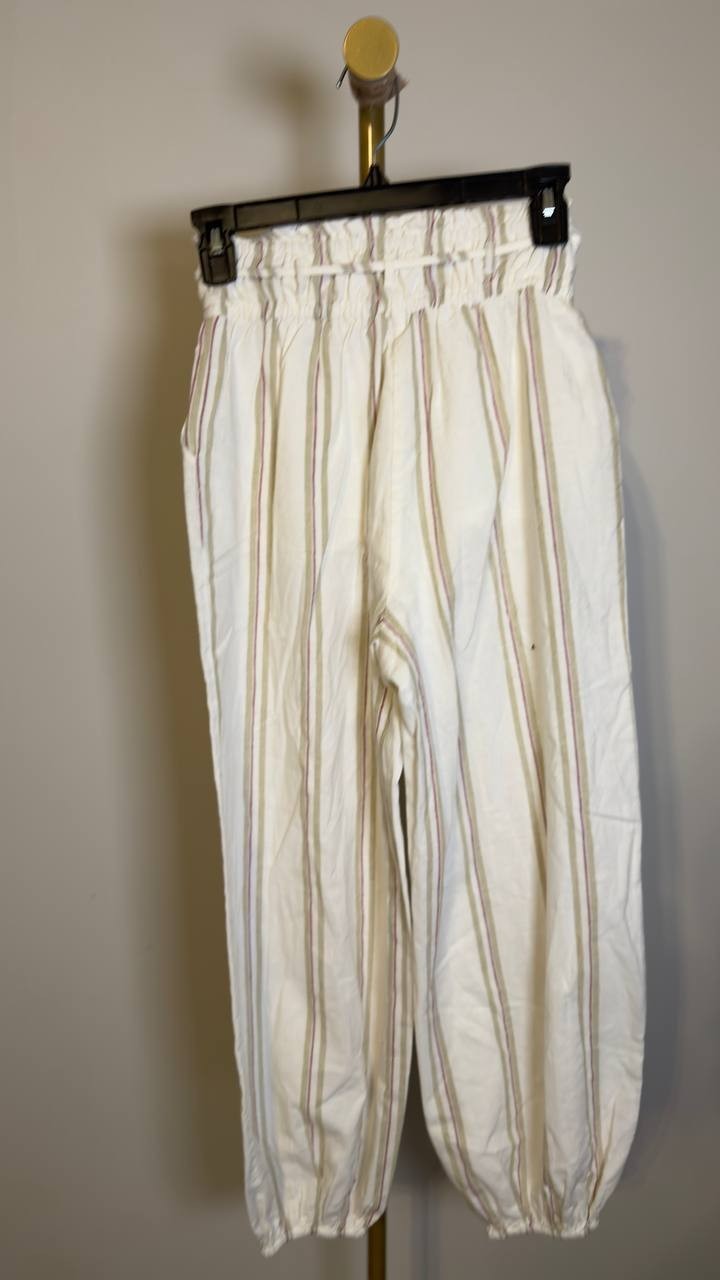 And Now This Women’s Pull‑On Drawstring Pants White PP NWOT $54.50