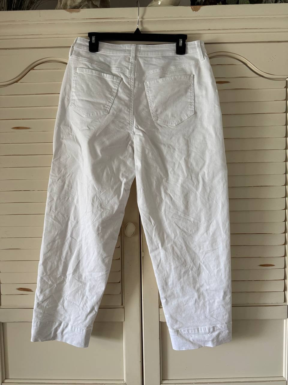 NYDJ Balloon Ankle Jeans Optic White Size US 8 - Relaxed Balloon Fit, NWT