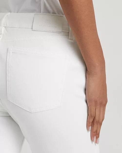 Lauren Ralph Lauren Mid‑Rise Straight Jeans White 6 NWT $125