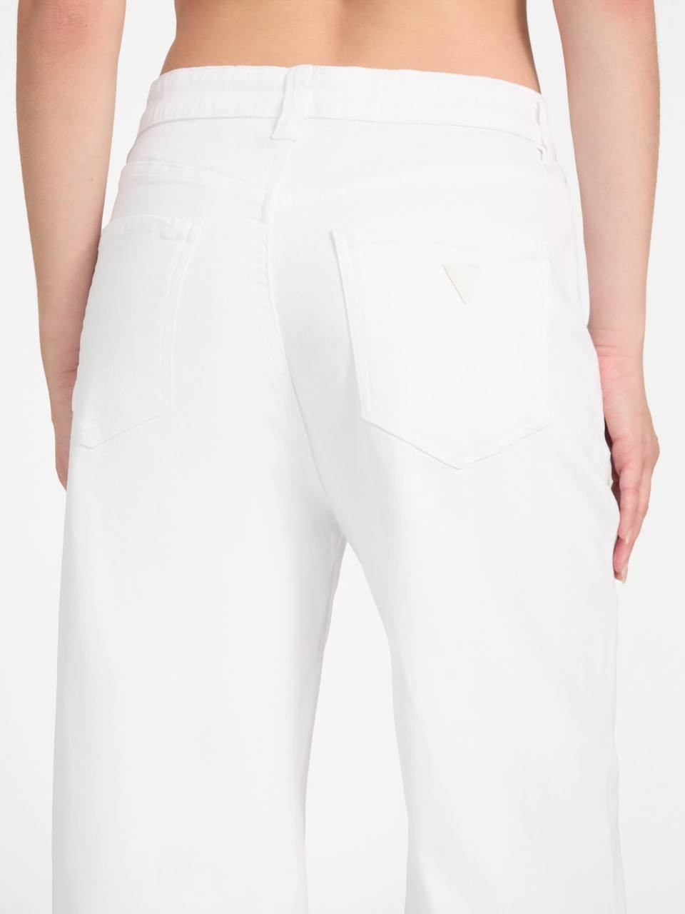Guess Mardi Wide Leg Jeans Cotton White 24x32 NWT MSRP $138