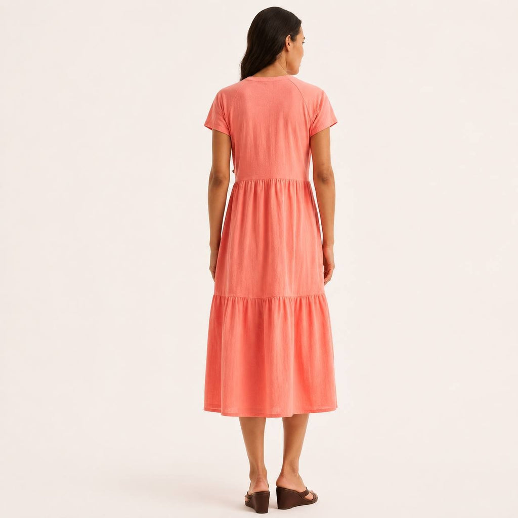 Nautica Tiered Dress Desert Flower M NWT $89.50