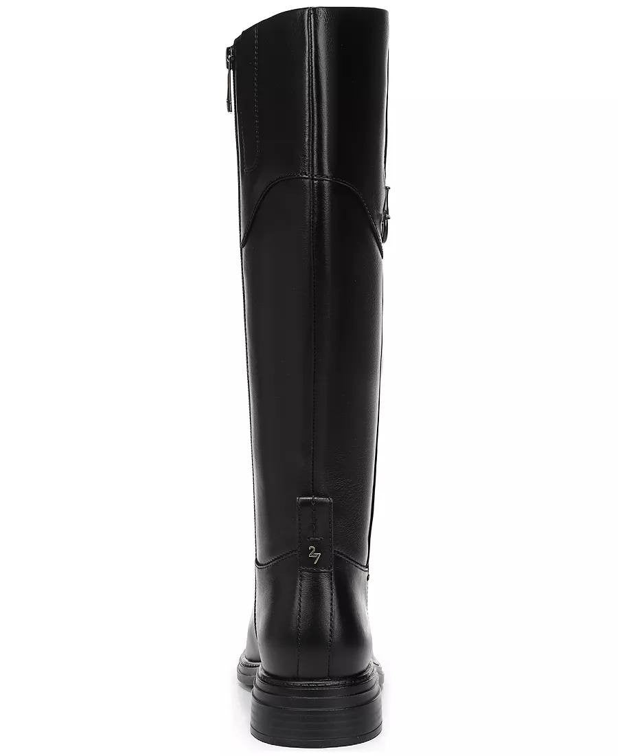 Naturalizer Oslo Boots 8M Black Leather Tall Riding Round Toe NIB msrp$285