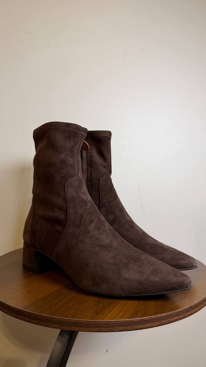 Gentle Souls Gallway Boots Chocolate 7.5M Faux Suede MSRP $209 NWB