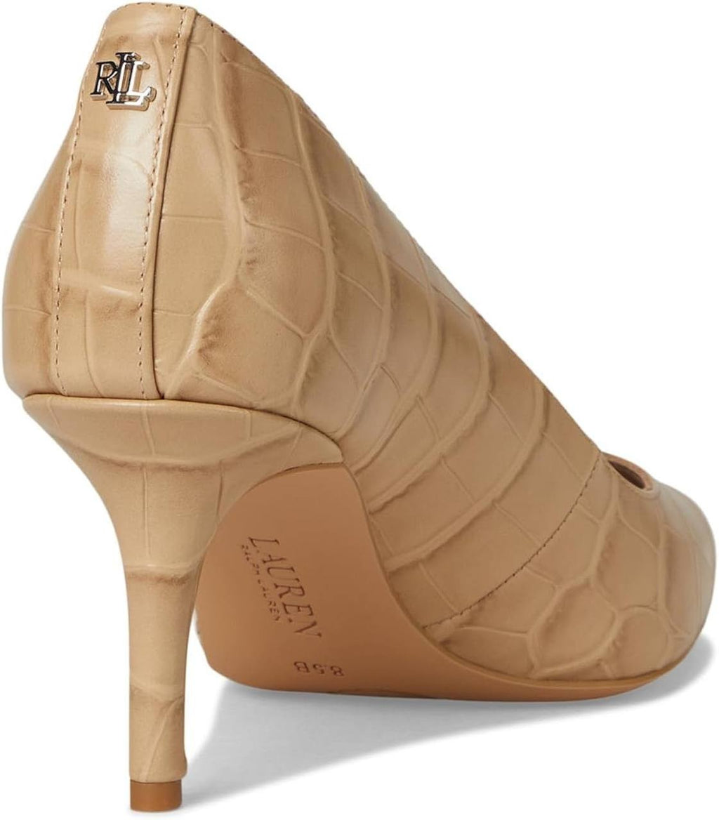 Lauren Ralph Lauren Lanette Pointed Toe Pumps Brown 5.5B New With Box $155