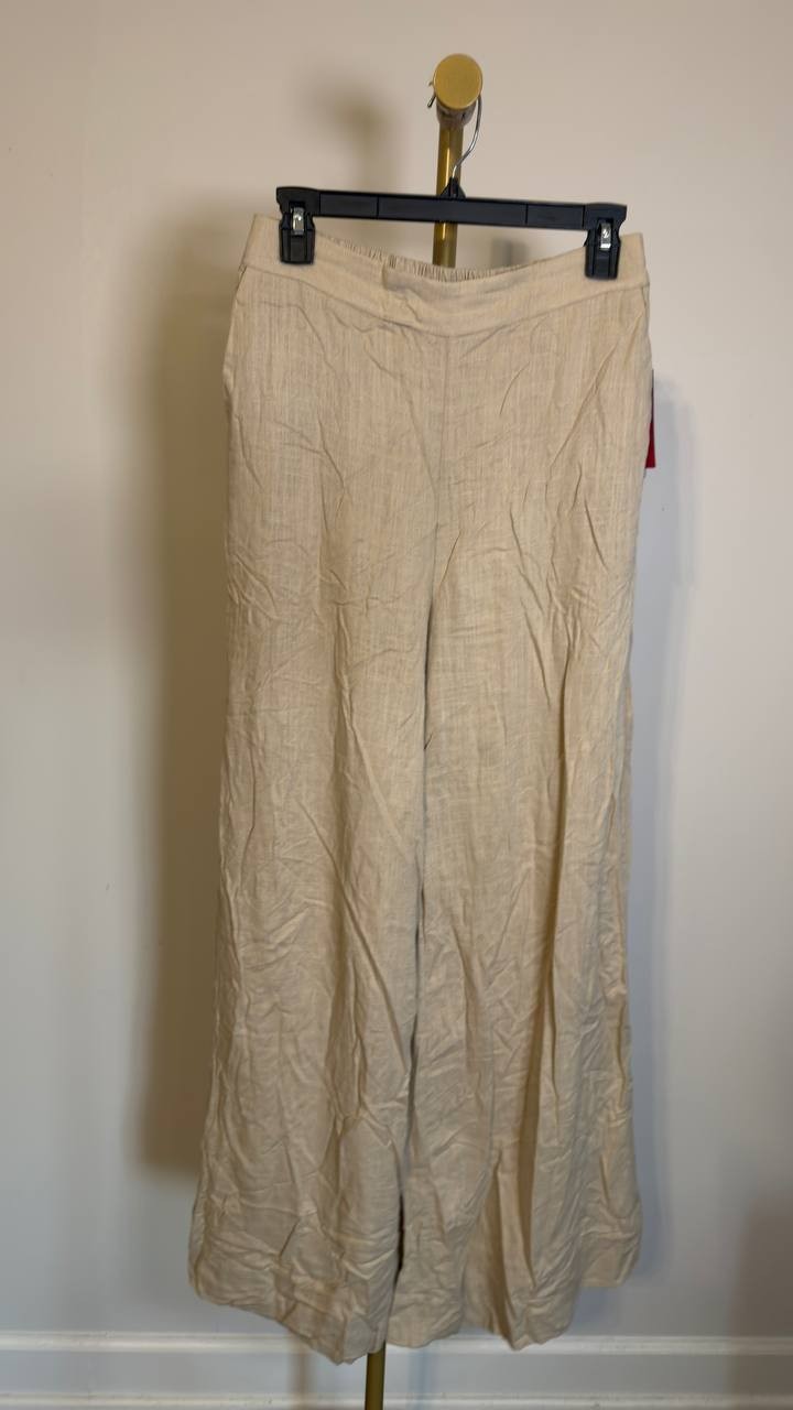 Vince Camuto Wide-Leg High-Rise Pull-On Pants Camel S NWT $109