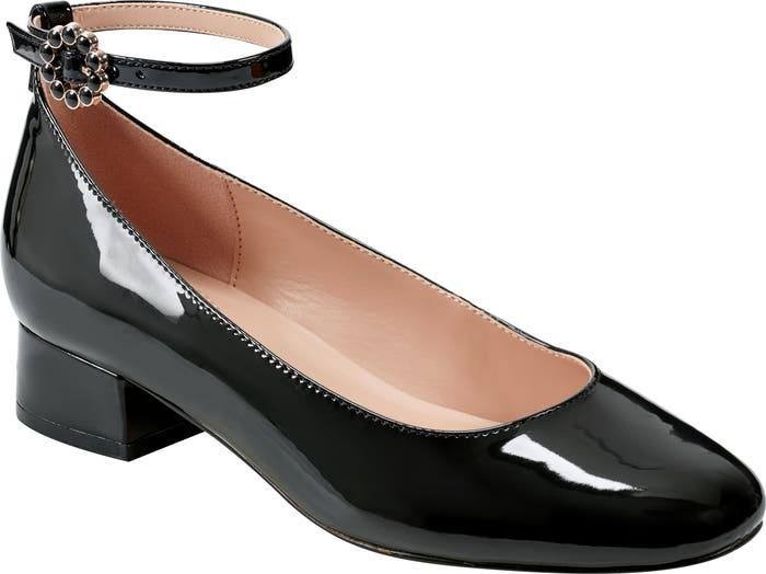 Bandolino Black Man‑Made Ankle Strap Pumps 8.5M NIB MSRP $89