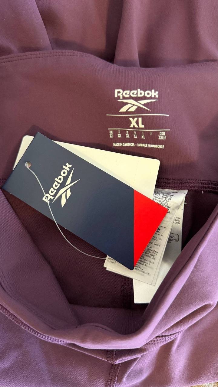 Reebok LUX Collection Training Leggings Violet High Rise Speedwick SizeXL NWT$55