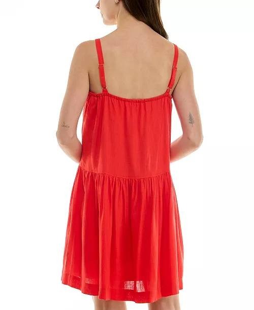 Taylor Drop‑Waist Sleeveless Mini Shift Dress Tomato 4 NWT $129