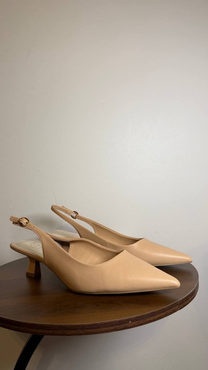 Franco Sarto Nude Slingback Pumps 8M NIB MSRP $115