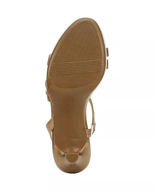Naturalizer Bronze Pearl Synthetic Dress Sandals 10W NIB MSRP $110