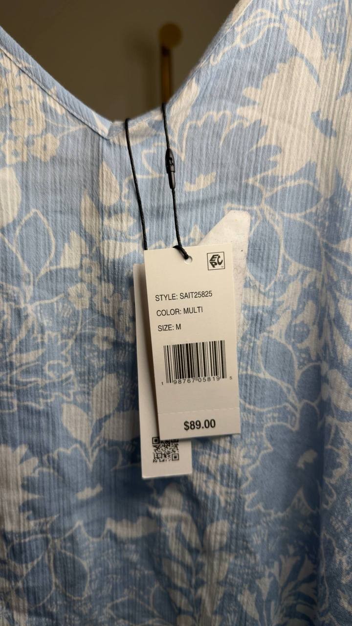 Sanctuary In The Meadow Cotton Boxy Beach Dress Multi M NWT $89