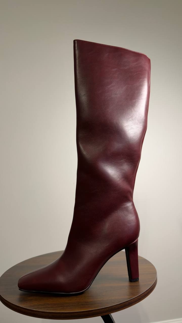 Madden  Girl  Voyage  Knee‑High  Dress  Boots  Burgundy  7.5M  New  No  Box  $99